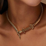Bibi Van Der Velden Alligator Wrap Necklace