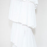 Azzedine Alaia White Knit Spiral Skirt