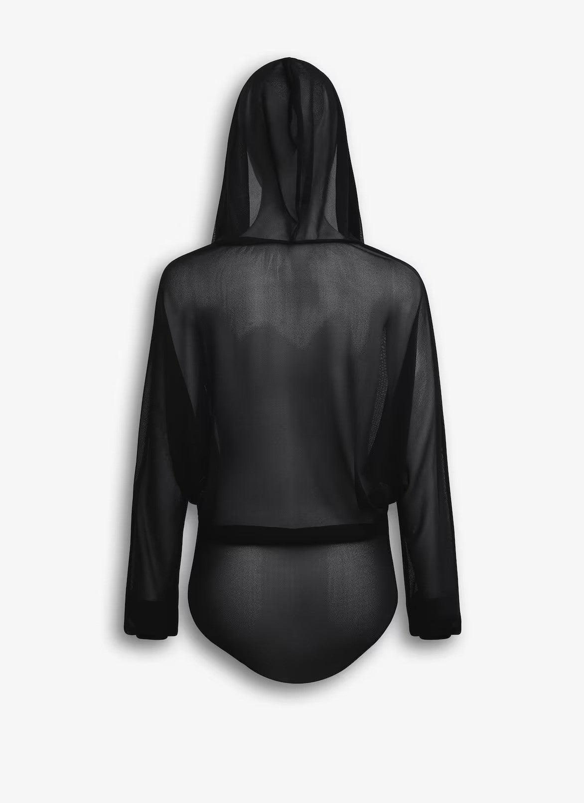 Fine Knit Hooded Bodysuit
