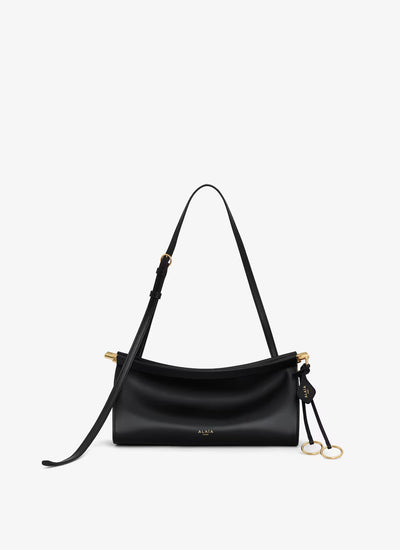 Le Click East West Small Bag in Leather - Black