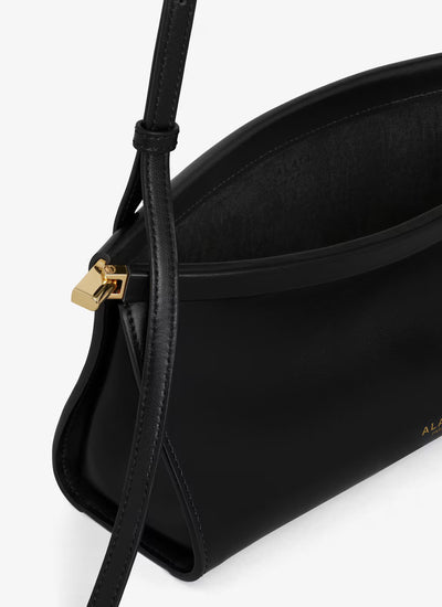 Le Click East West Small Bag in Leather - Black