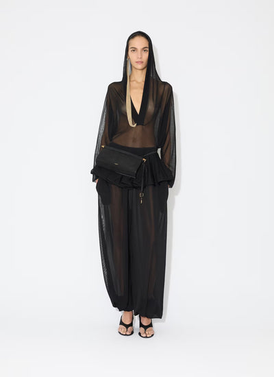Fine Knit Hooded Bodysuit