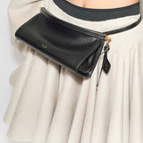 Azzedine Alaia Black Le Click East West Small Bag in Leather