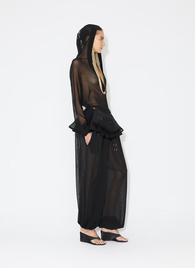 Fine Knit Hooded Bodysuit