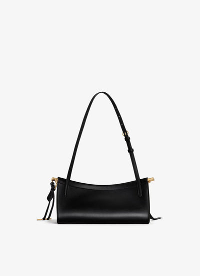 Le Click East West Small Bag in Leather - Black