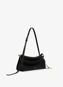 Le Click East West Small Bag in Leather - Black