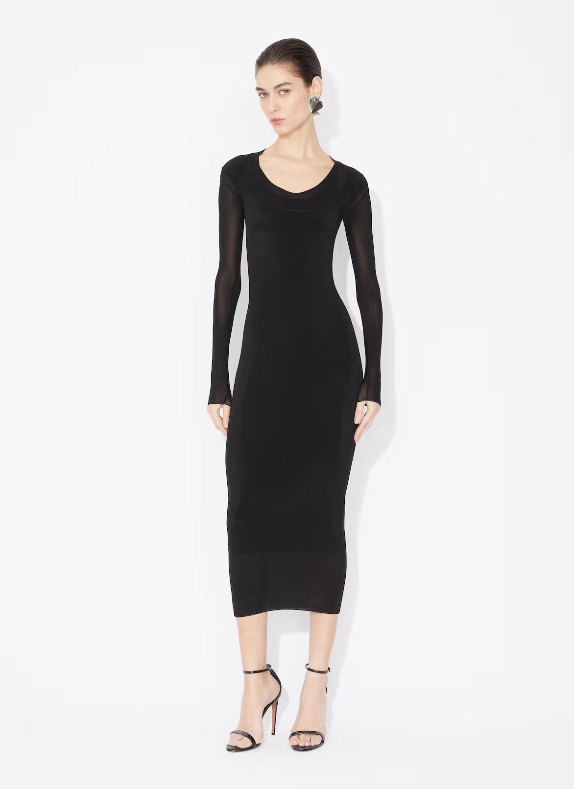 Layered Jersey Dress in Soft Jersey