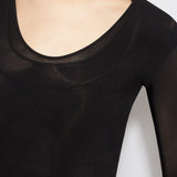 Azzedine Alaia Noir Layered Jersey Dress in Soft Jersey
