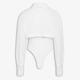 Azzedine Alaia Blanc Layered Body-Shirt