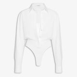 Azzedine Alaia Blanc Layered Body-Shirt