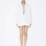 Azzedine Alaia Blanc Tunic Shirt Dress