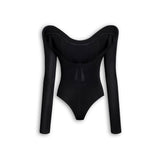 Alaia Long Sleeve Curved Bodysuit