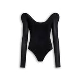 Alaia Long Sleeve Curved Bodysuit