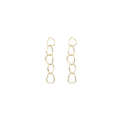 14K Yellow Gold Extra Small 5-Drop Earrings