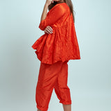 Daniela-Gregis-Sigaretta-Trouser-Red-Orange-Sigaretta-Trouser-Amarees