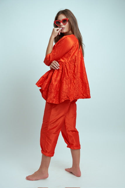 Daniela-Gregis-Sigaretta-Trouser-Red-Orange-Sigaretta-Trouser-Amarees