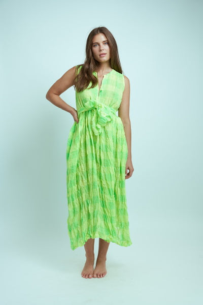 Daniela-Gregis-Operario-Rosella-Dress-Yellow-and-Green-Amarees