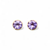 Marie-Hélène De Taillac 22K Yellow Gold Amethyst Bindi Studs