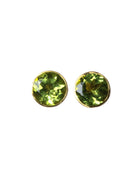 22K Yellow Gold Peridot Bindi Studs