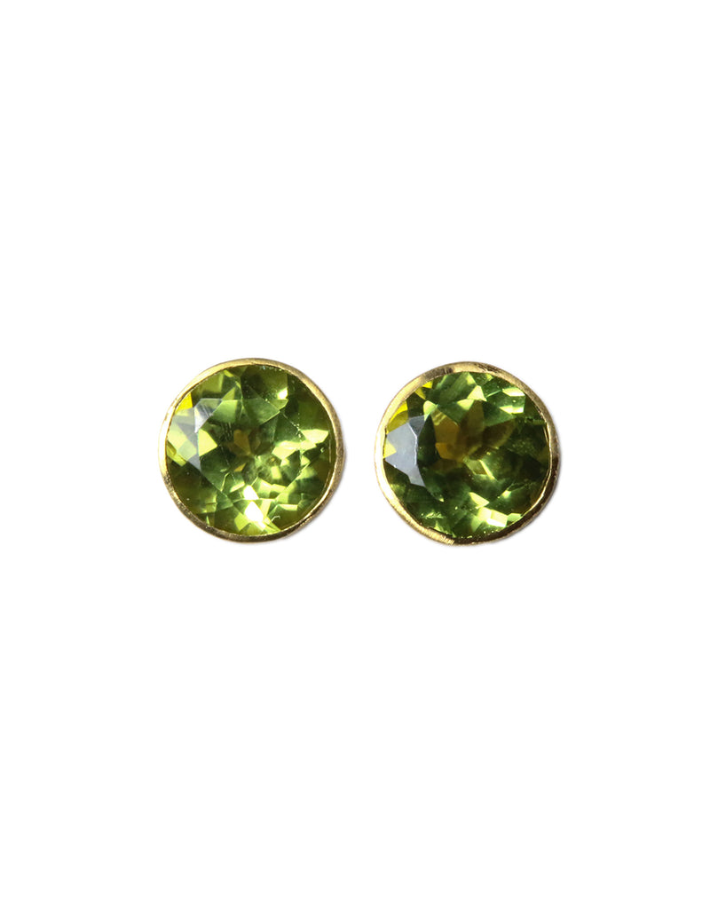 22K Yellow Gold Peridot Bindi Studs