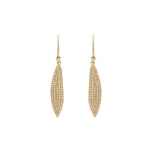 18K Yellow Gold Falling Leaves Earrings