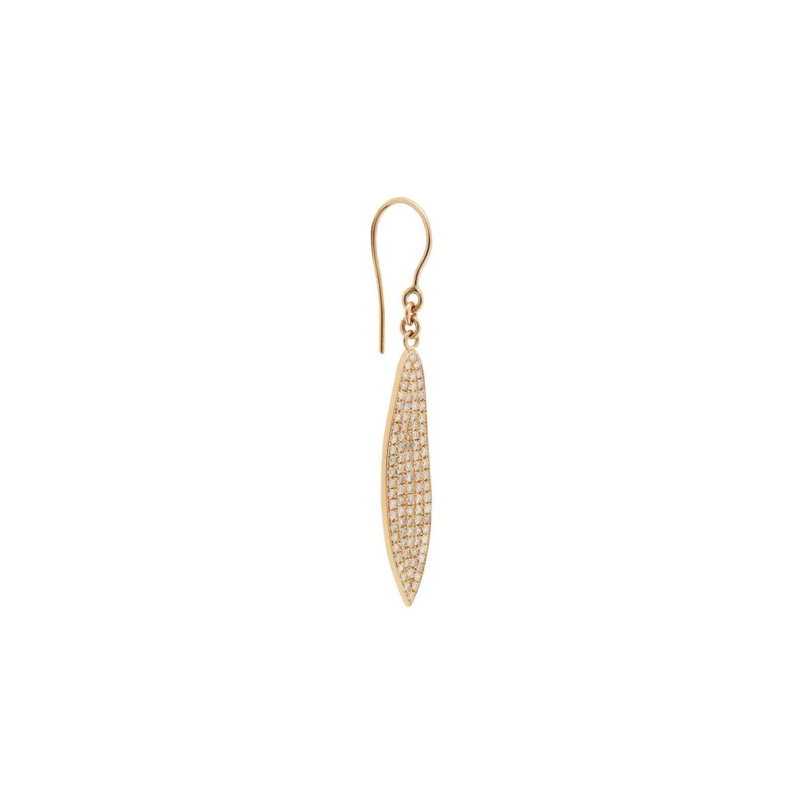 18K Yellow Gold Falling Leaves Earrings