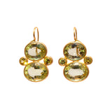 Marie-Hélène De Taillac 22K Yellow Gold Lemon Quartz and Yellow Sapphire Sophia Earrings