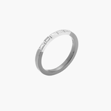 Ileana Makri 18k White Gold 5 Baguette Diamond Ring