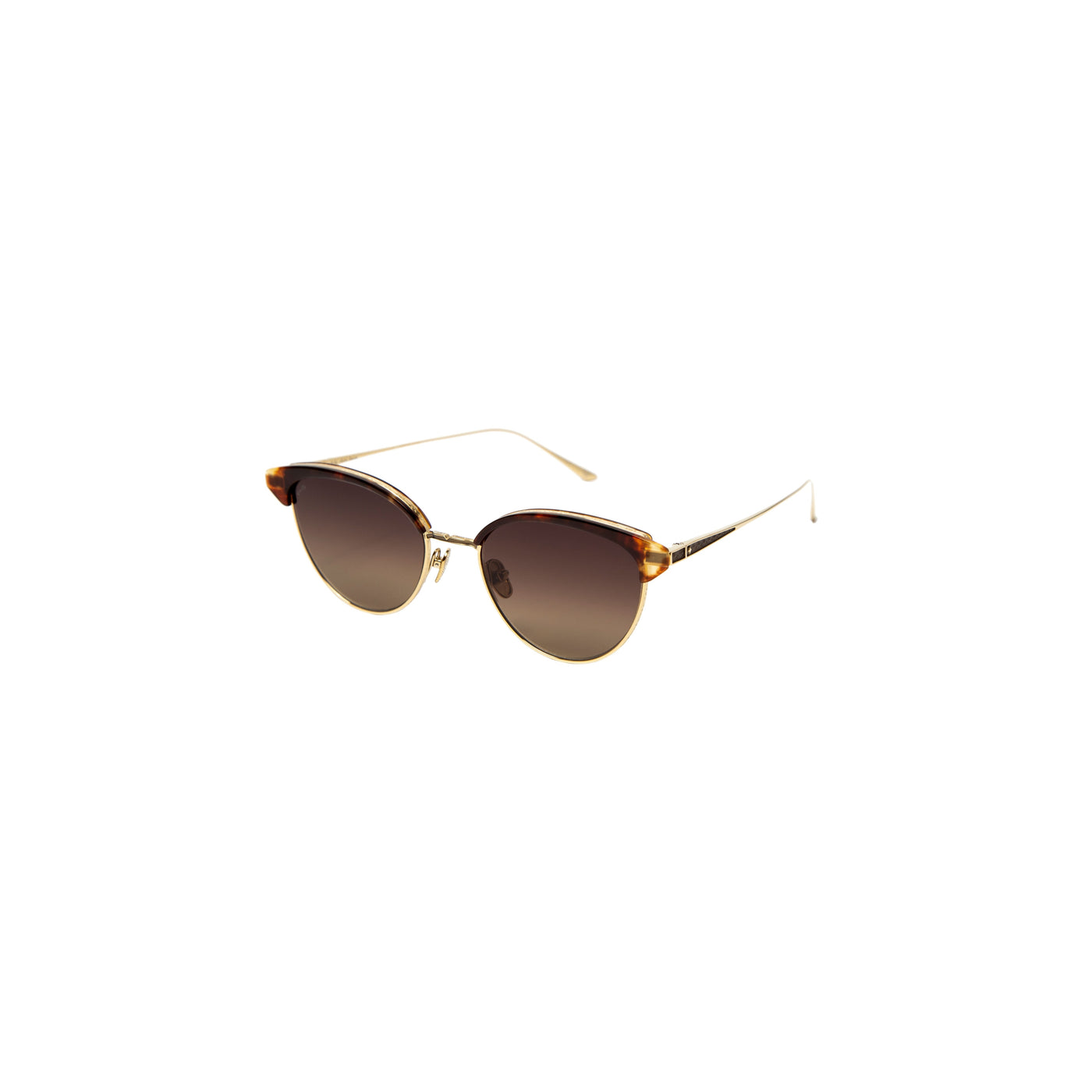 Lassen 18K Yellow Gold Tortoise Sunglasses