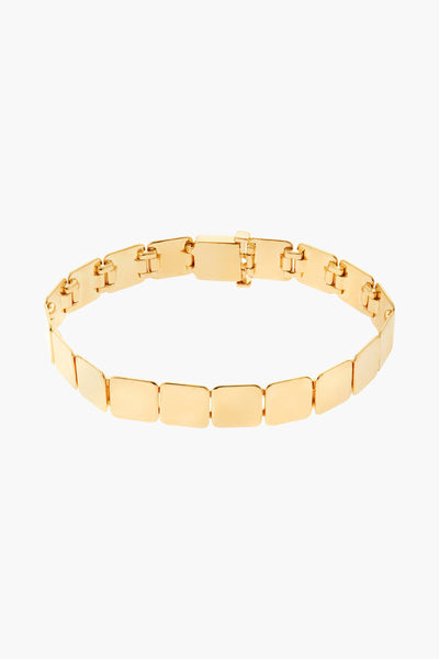 Ileana-Makri-18K-Yellow-Gold-Large-Tile-Bracelet-Amarees