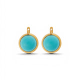 Ileana Makri Large Turquoise Plug Earrings