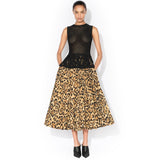 Alaia A-Line Taffeta Skirt
