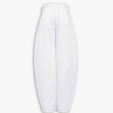 Low Waist Round Jeans - Blanc