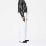 Low Waist Round Jeans - Blanc