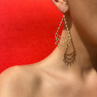 22K Yellow Gold Diamond Dancing Emilie Earrings