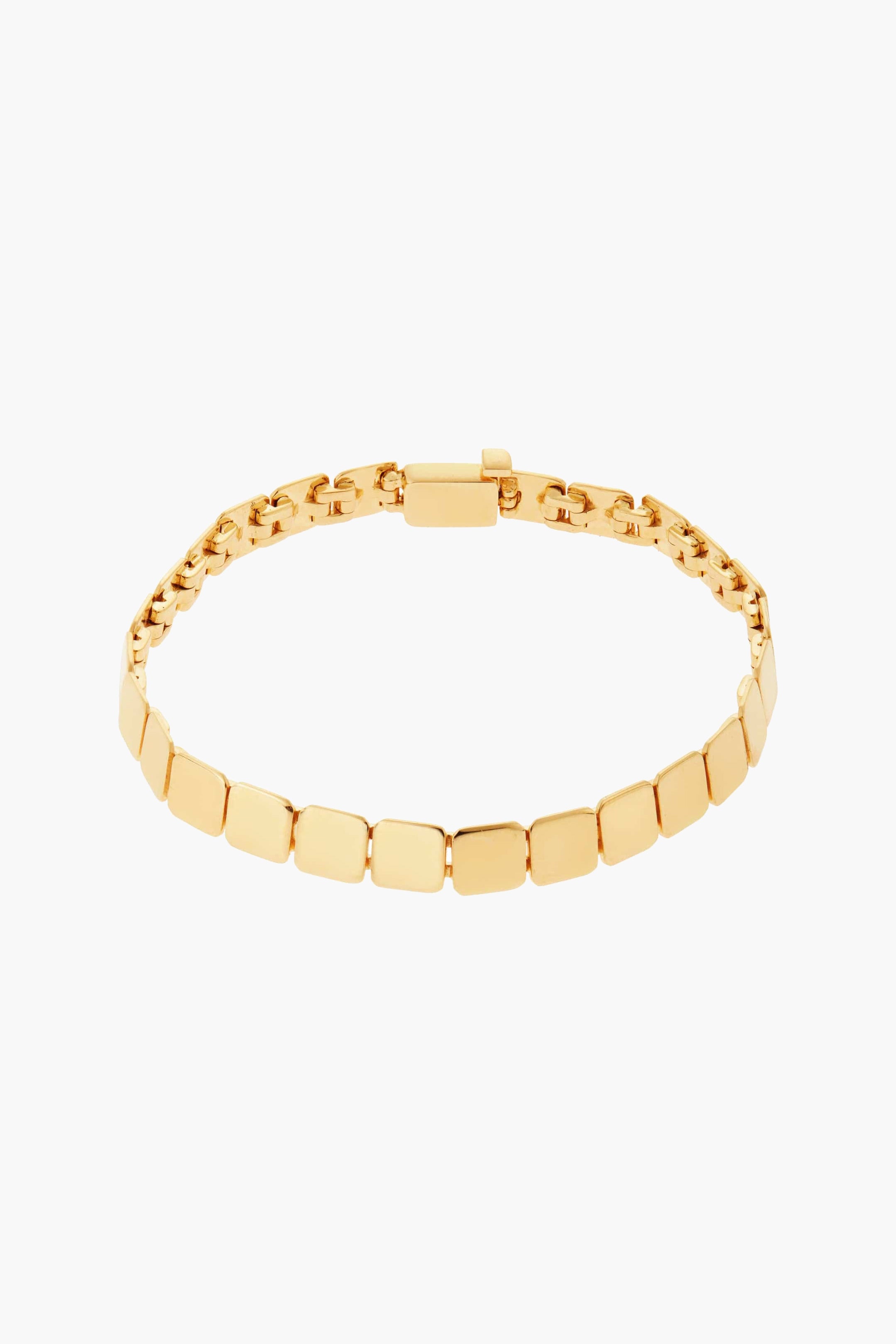 Ileana-Makri-18K-Yellow-Gold-Medium-Tile-Bracelet-Amarees
