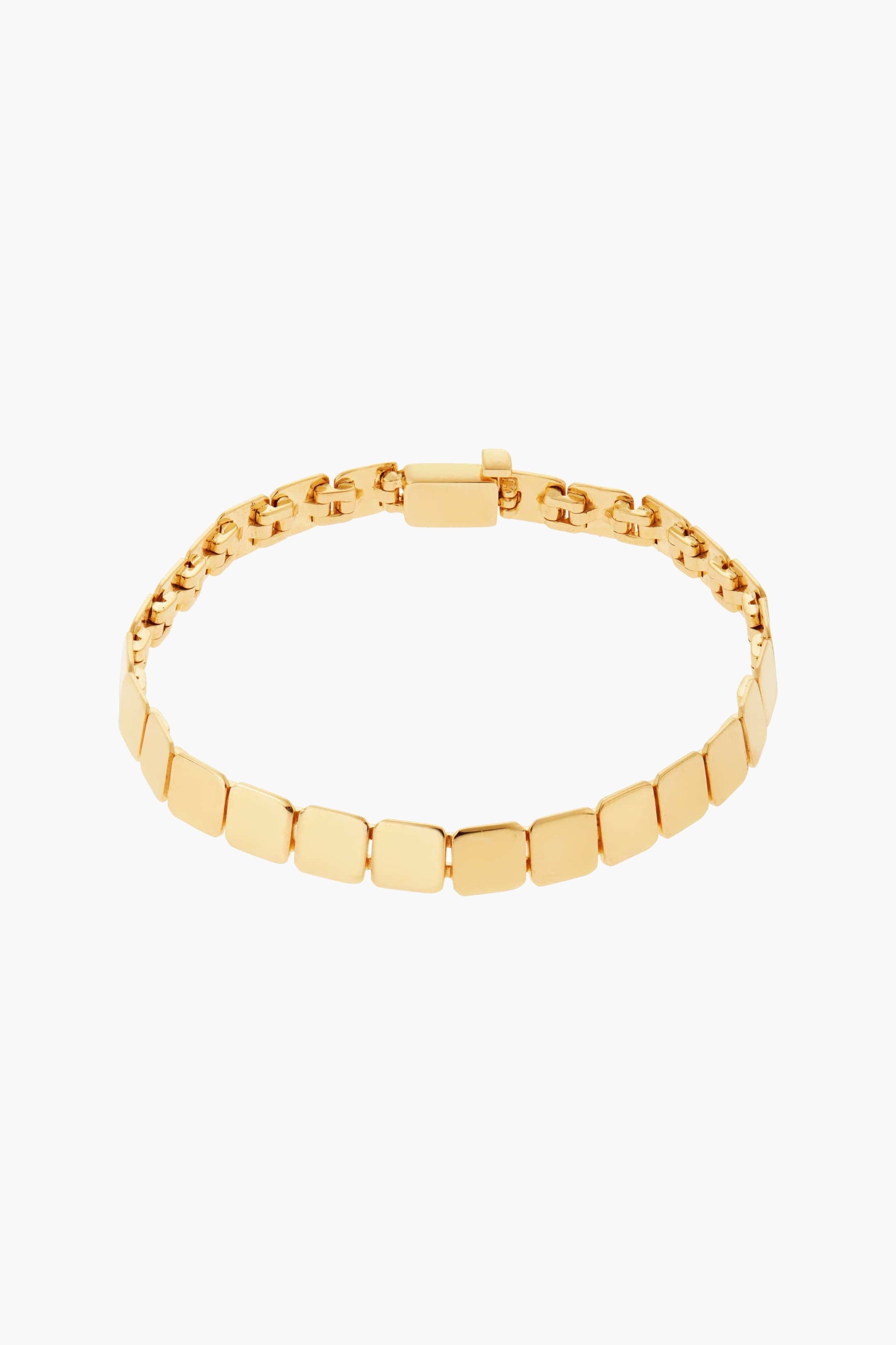 Ileana-Makri-18K-Yellow-Gold-Medium-Tile-Bracelet-Amarees