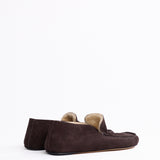 The Row Men's Leo Loafer in Suede and Shearling