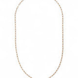 Ileana Makri Narrow oblong chain with small diamond lock