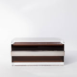 1970's Lucite and Sterling Box
