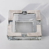 Ramstad Sterling Silver and Glass Ashtray