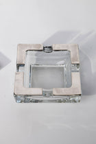 Sterling Silver and Glass Ashtray
