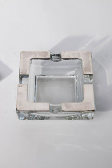 Sterling Silver and Glass Ashtray