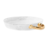 Round Sacai Platter with Golden Handle