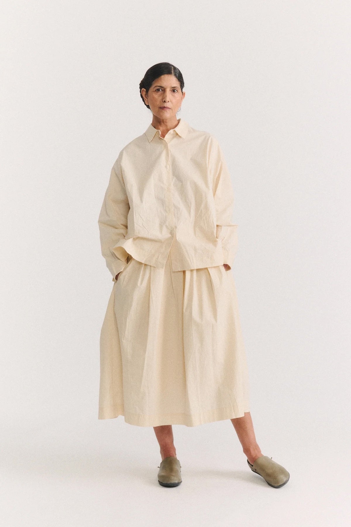 Casey Casey Simple Rideaux Skirt