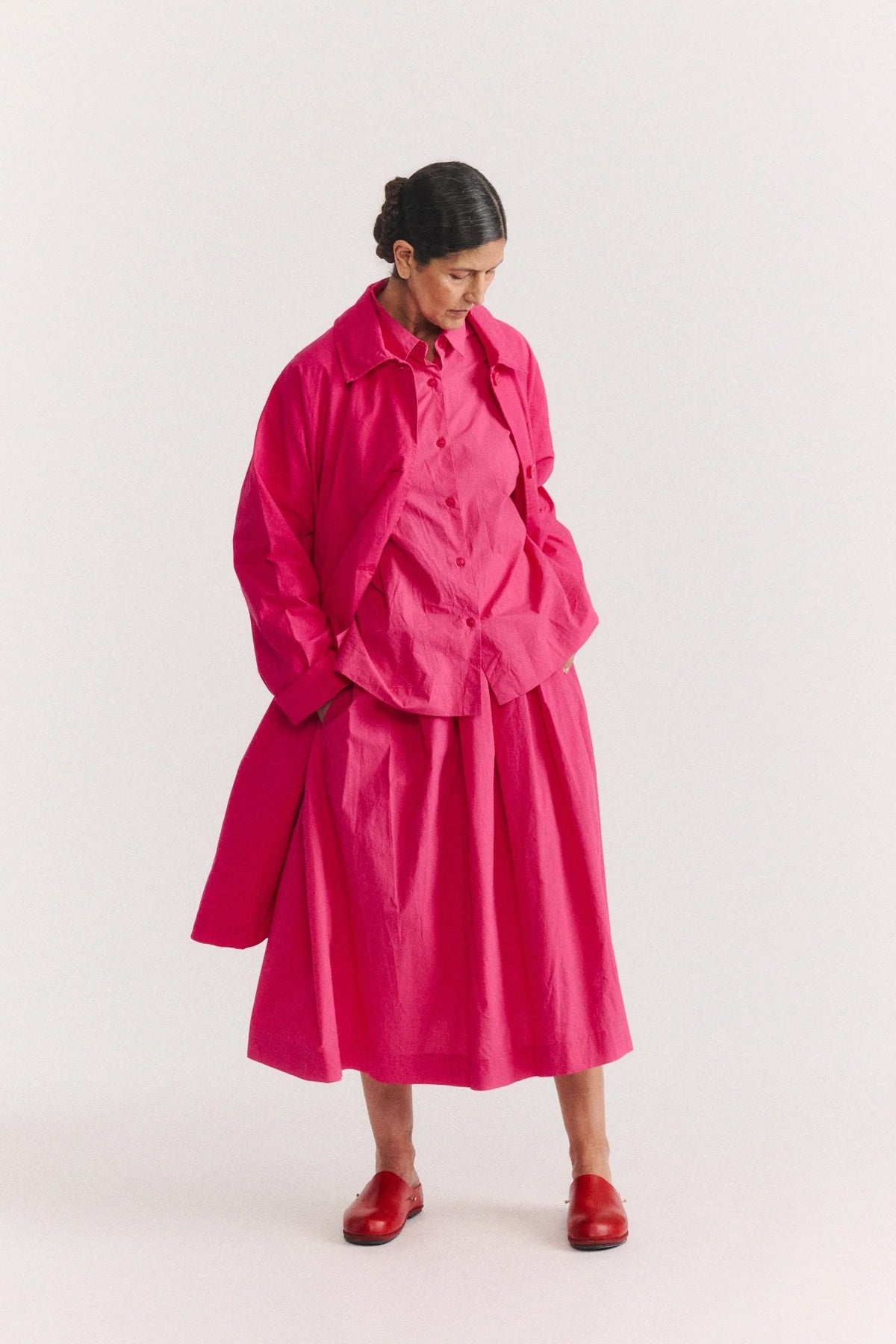 Casey Casey Simple Rideaux Skirt