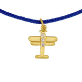 Marie-Hélène De Taillac 22K Yellow Gold Diamond Precious Plane Charm