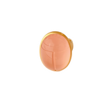 Darlene De Sedle Large 22K Yellow Gold Rose Quartz Scarab Ring