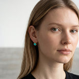Ileana Makri Large Turquoise Plug Earrings