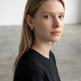 Ileana Makri Large Turquoise Plug Earrings
